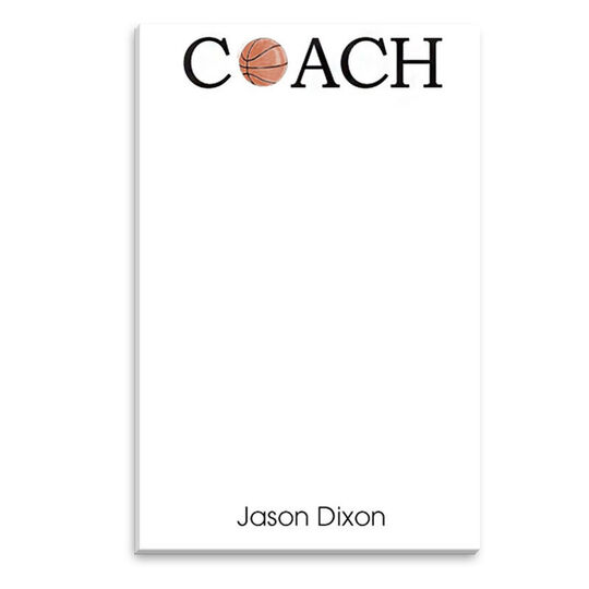Basketball Coach Notepad